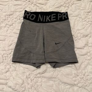 Grey Nike Pro Shorts